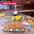 oval heat resisitant glass bakeware/baking pan